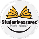 A graphic that says Student Treasures Publishing from a blog post about Publishing Small Moments for Young Writers for Ms. Dorismond's Virtual Corner.